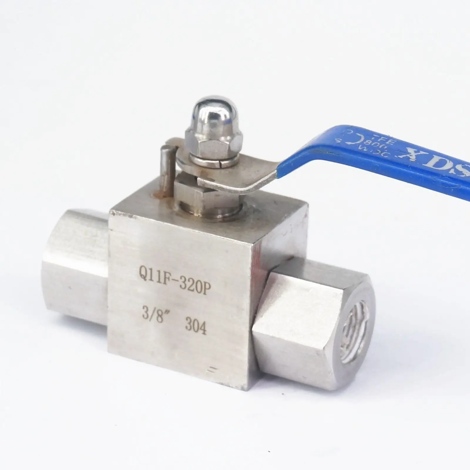 

3/8" BSP Female 304 Stainless Steel Shut Off Ball Valve Water Gas Oil High Pressure 32 Mpa