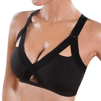 

Large Size Front Buckle Without Steel Ring Ladies Seamless Underwear Lace Bra U-shaped Beautiful Breastfeeding