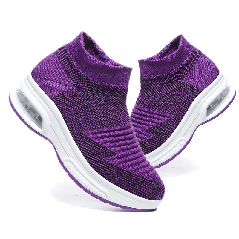 Women's casual shoes cover fly woven air cushion shoes breathable increased shoes women's shoes new fashion casual shoes women Women's casual shoes cover fly woven air cushion shoes breathable increased shoes women's shoes new fashion casual shoes women