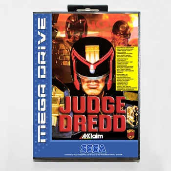 

Sega MD games card - Judge Dredd with box for Sega MegaDrive Video Game Console 16 bit MD card