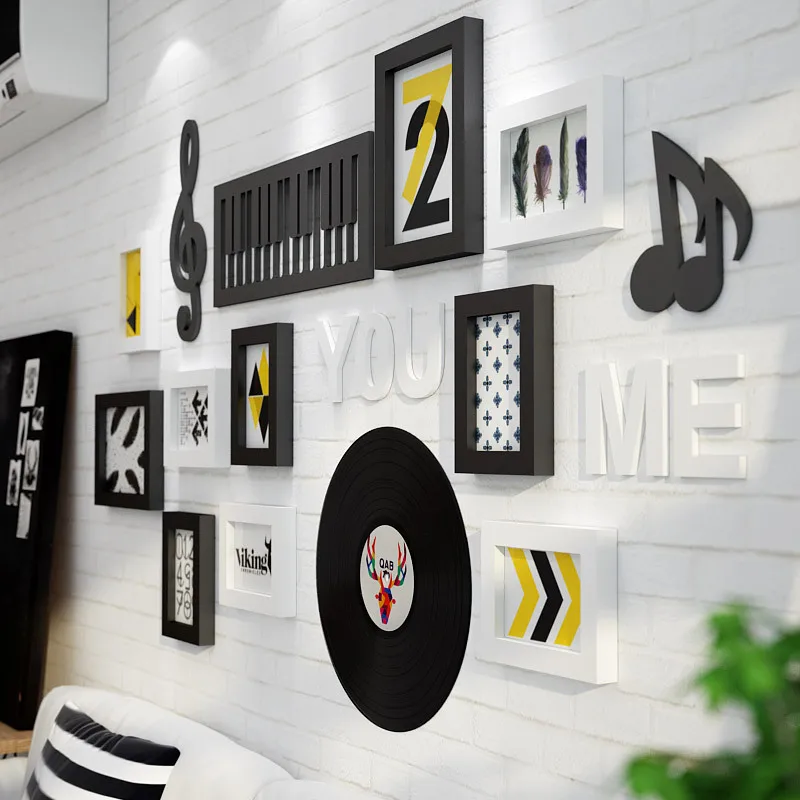 US $77.69 15pcs One Set New Solid Wood Photo Frame Combination Child Growth Photo Frame Combination