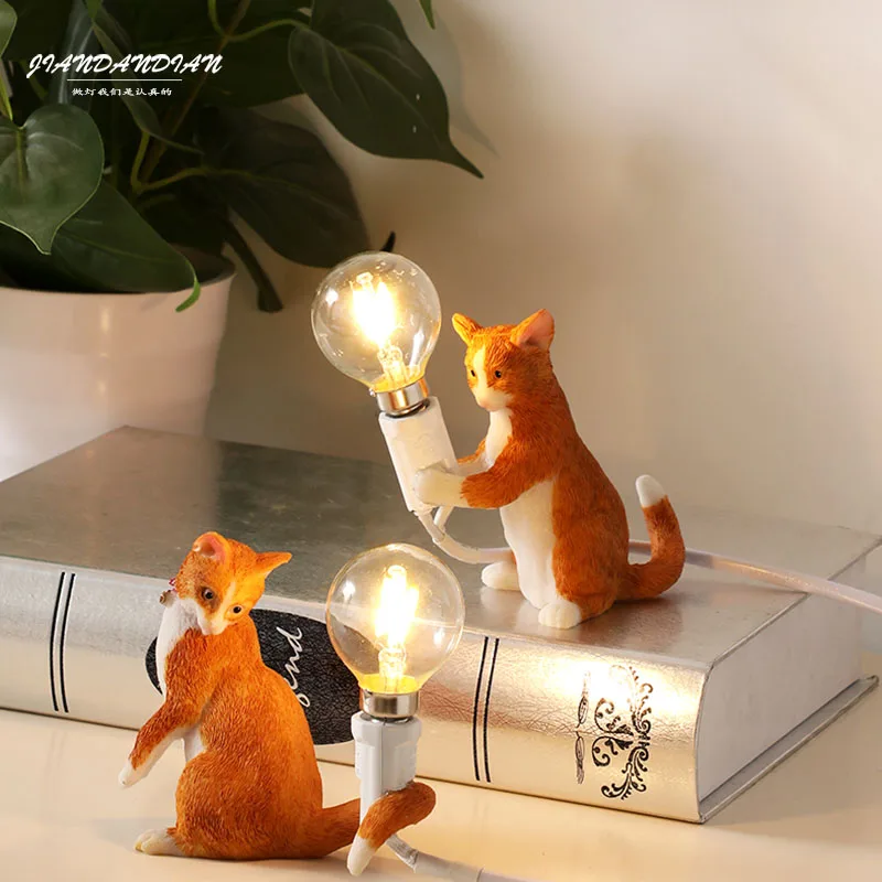 Скандинавские прикроватные настольные лампы meow Star декоративная настольная лампа мини Kitty cat светильник для детской спальни прикроватная лампа подарок на день рождения лампа