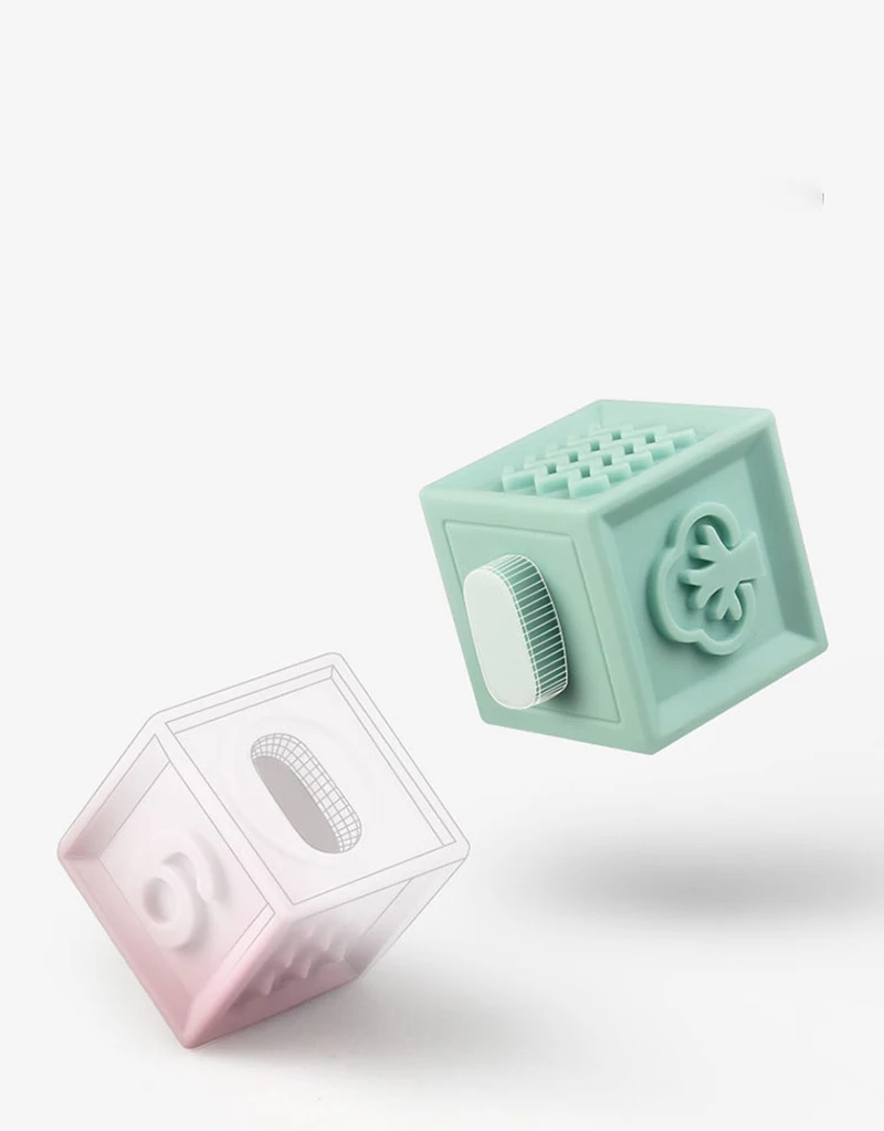 12 шт./компл. Детские хватать игрушки строительные блоки 3D сенсорный экран руки и пушистыми помпонами для малышей массажные с резиновым покрытием Прорезыватели для зубов резиновые игрушки для ванной мяч надувные игрушки