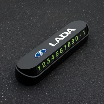 

Car Styling Temporary Parking Card Phone Number Card For Lada Vaz Samara 2110 Niva Kalina Priora Granta Largus Accessories