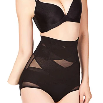 

High Waist Postpartum Cross-lap Control Pants Body-building Body Shaper Lap-up Hip-tie Waist Trainer Underwear