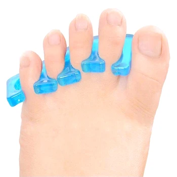 

Silicone Soft Form Toe Separator Finger Spacer For Manicure Pedicure Nail Tool Flexible Silica Random Color 1 Pair Nail Tools