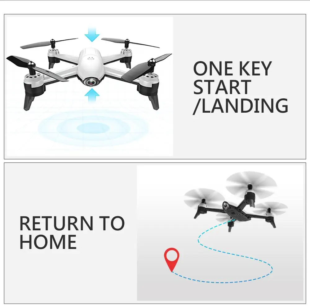 Радиоуправляемый игрушечный вертолет SG106 WiFi FPV с 1080P широкоугольной камерой оптическое позиционирование потока Радиоуправляемый Дрон Квадрокоптер RTF