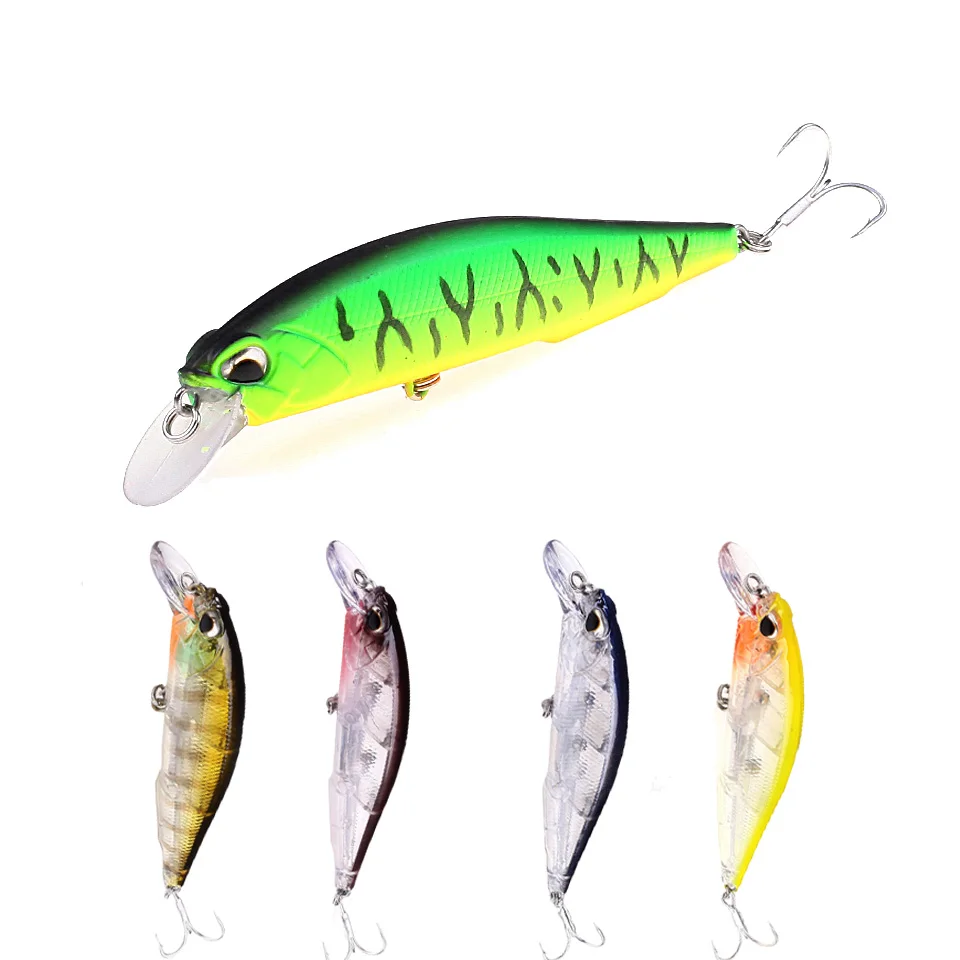 13.8g 11cm Minnow leurres professionnels appâts durs pédaliers crochet d'appât 6 #