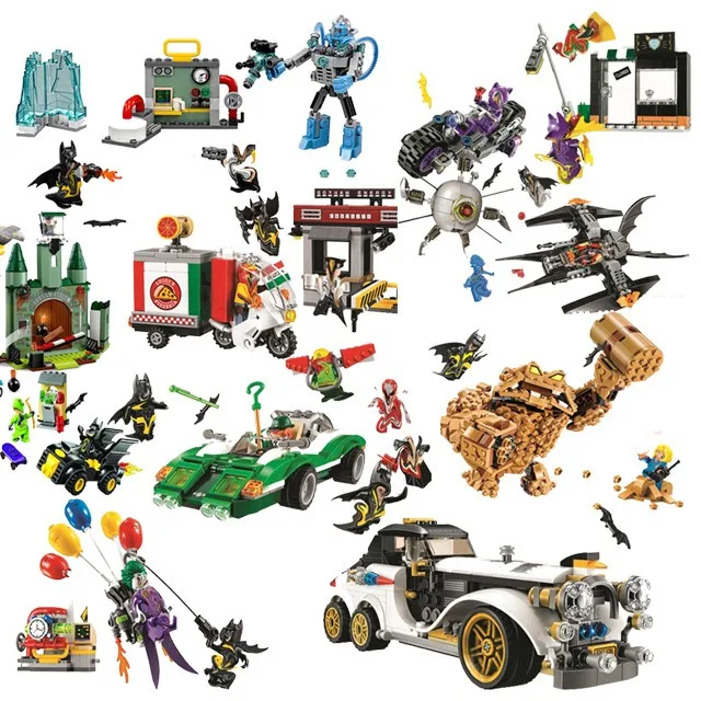 

2020 New Super Heroes Dc Batcaves Clayface Invasion Compatible Lepining Batman Building Blocks For Kids Christmas Gift