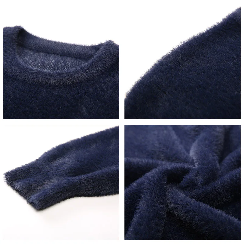 COODRONY Brand Winter Sweater Men Casual O-Neck Pull Homme Thick Warm Cotton Fleece Pullover Men Christmas Jersey Hombre 91128