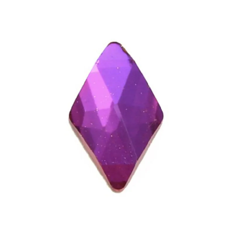 fire purple 20 шт ультра блеск и блеск AB Кристалл бисера ромб формы золотые стеклянные фальшивые бриллианты Flatback бриллианты драгоценные камни жемчуг для 3D ногтевого искусства - Цвет: fire purple