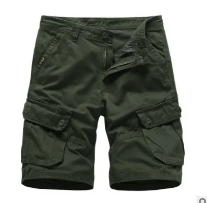Army green CYSINCOS, новинка, летние мужские шорты, повседневные, на молнии, мужские, тонкие, пляжные шорты, брюки, мужские, до колен, короткие штаны - Цвет: Army green