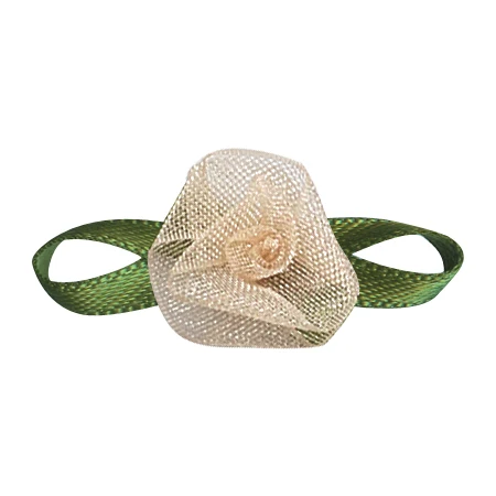 organza ribbon 835 YAMA листва Роза диаметр цветка 14мм±2мм лист 26мм±3мм 200 шт./пакет атласная лента для бант для малышей подарок ремесла свадебные банты - Цвет: organza ribbon 835