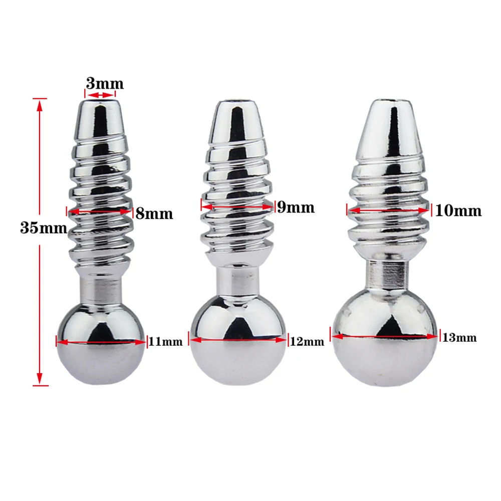Stainless Steel Metal Spiral Penis Plug Urethral Dilatation Horse Eye Stick Penis Stimulation For Male BDSM Sex Toys Butt Plug