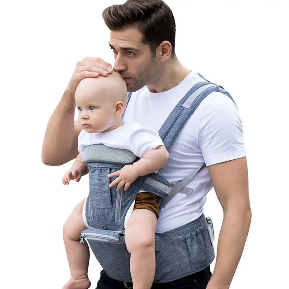 Дышащий эргономичный Сумка-кенгуру Рюкзак Портативный переноска для младенца хипсет-кенгуру, Рюкзак-кенгуру Обёрточная бумага