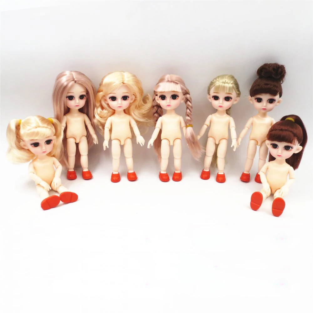 1/12 BJD куклы 13 подвижные шарнирные 16 см обнаженные тела женщины модные игрушки для