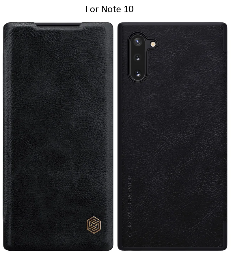 Кожаный флип-чехол Nillkin Qin для samsung Galaxy Note 10 Plus Note10+ Lite