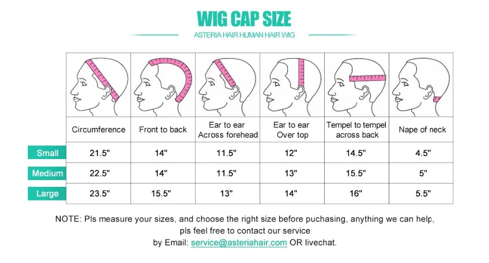 wig cap size