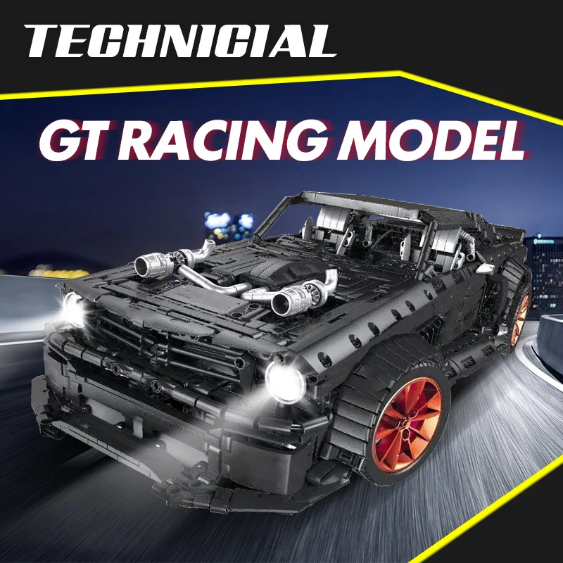 3168 шт., модель спортивного автомобиля, кирпичи, легонильно, RC Technic, гоночный автомобиль, светодиодный светильник MOC, строительные блоки, игрушки для детей