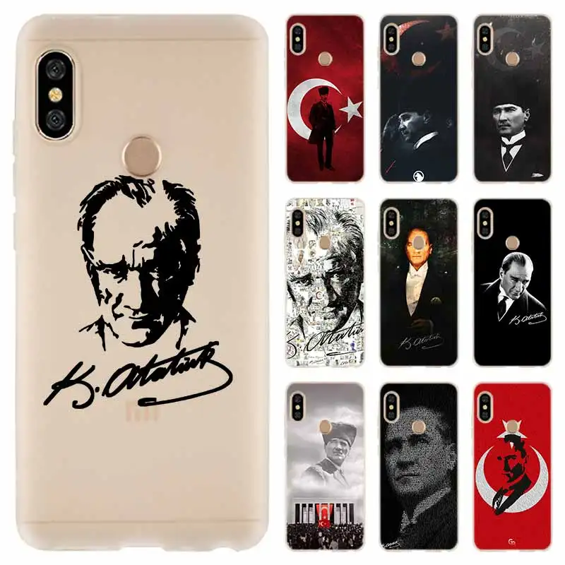 Мягкий чехол с индейкой Mustafa Kemal Ataturk для Xiaomi Redmi Note 10 9 8 7 6 5 Pro Max 10S 9S 9T 8T 4G | Мобильные