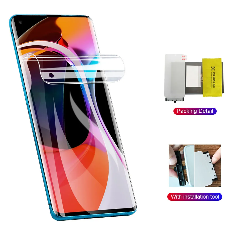 Гидрогелевая пленка с полным покрытием HD прозрачная Защитная для экрана XIAOMI 9 PRO 9T