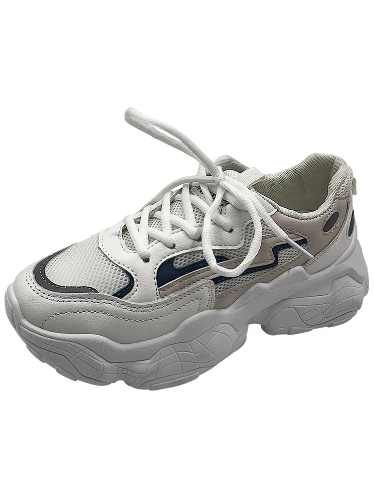 LMCAVASUN/женские не сужающиеся книзу кроссовки; женская обувь на платформе; дышащая Вулканизированная обувь со шнуровкой; женские кроссовки; обувь для папы