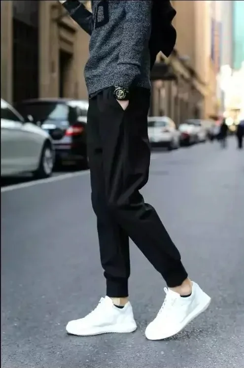 

2018 Fashion Man Beam Leg Harem Pants Casual Pants Men's Teenager Sweatpants Gymnastic Pants Skinny Korean-style Fat Pants