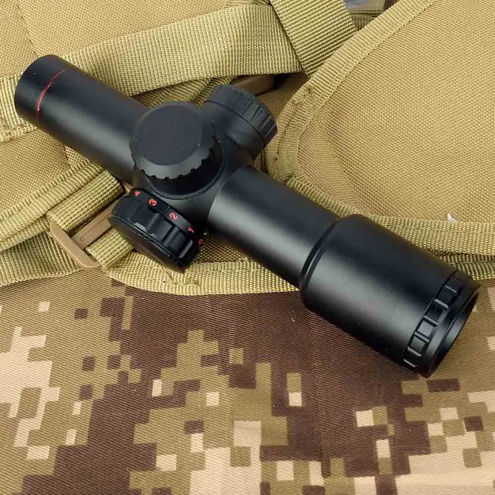 Тактический AK47 AK74 AR15 охотничий прицел 4,5X20 E с красным освещением Mil-Dot