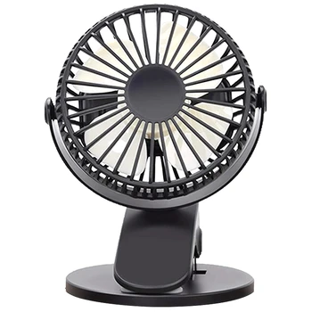 

Portable Mini Desk Fan, USB Powered Clip Fan for Baby Stroller Office Outdoor Travel
