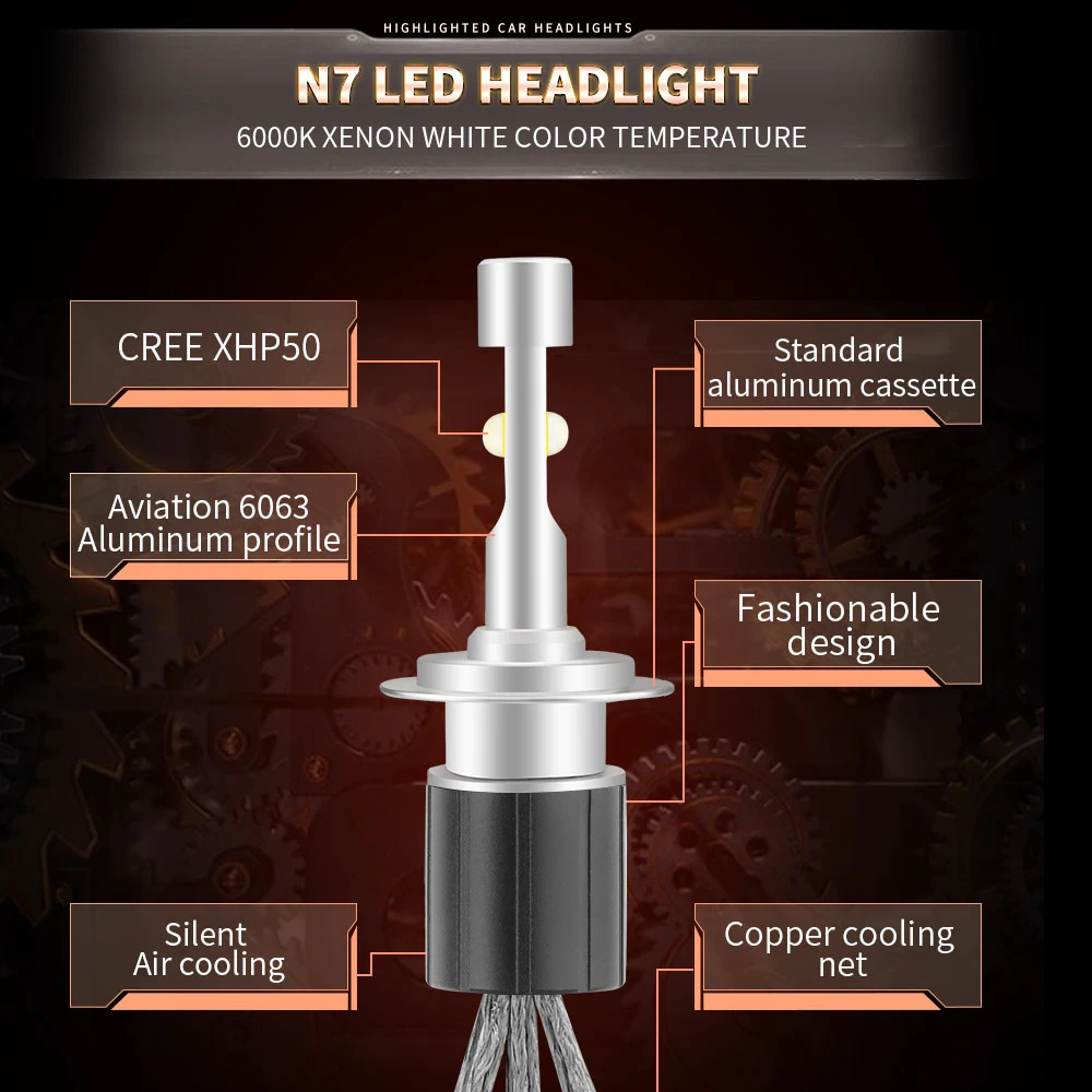 2PCS auto Headlight Bulbs H16 led h4 HB1 H11 HB2 HB3 HB4 HB5 HIR2 9004 9007 9008 H13 6000K H4 Car XHP-50 LED 60W 16000LM led car lights led bulbs led headlights led car headlights car headlamps hid headlight bulbs