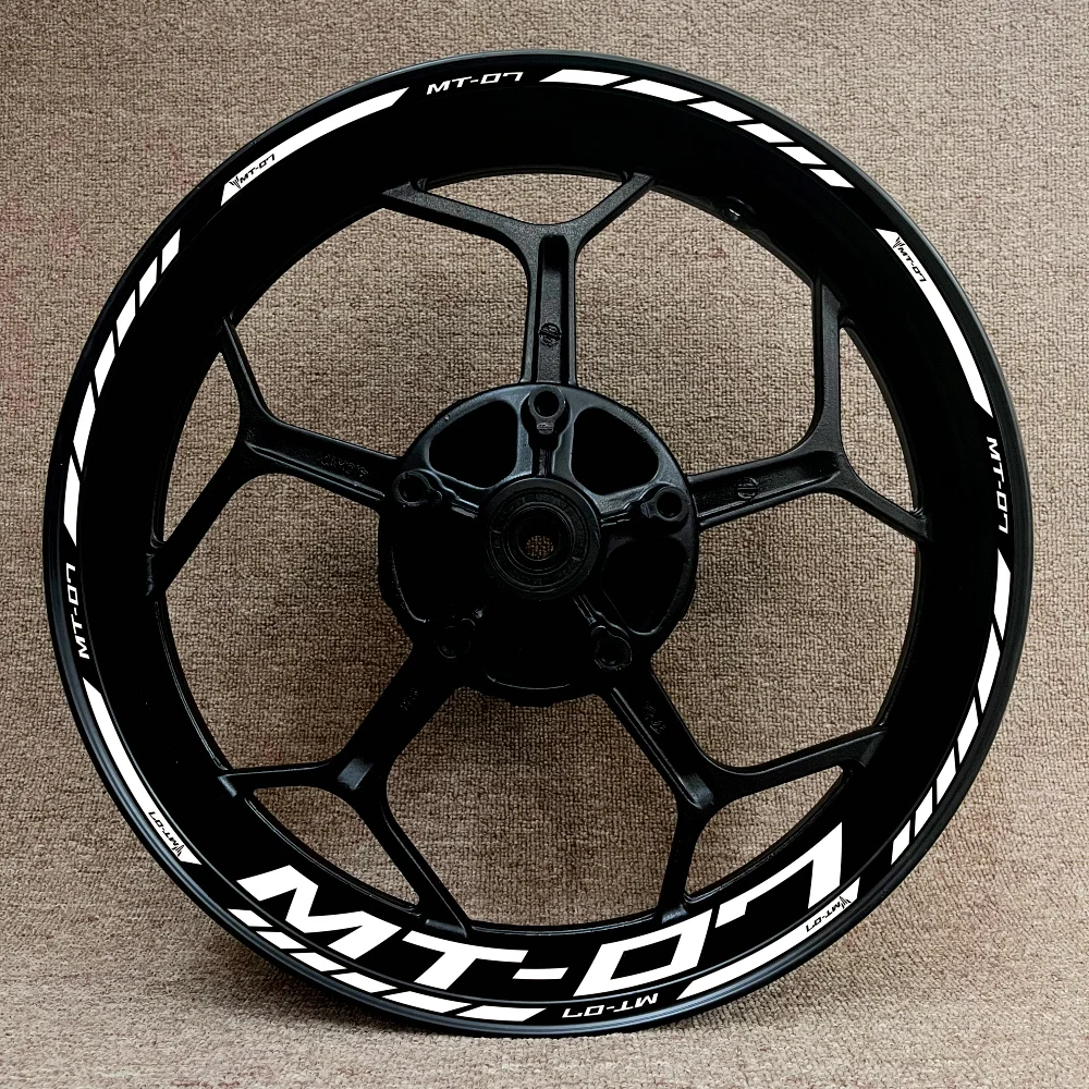 Complete Set For Yamaha MT-07 Motorcycle Hub Modification Decal Mt07 17 Inch Rim Decoration High Quality Reflective Sticker