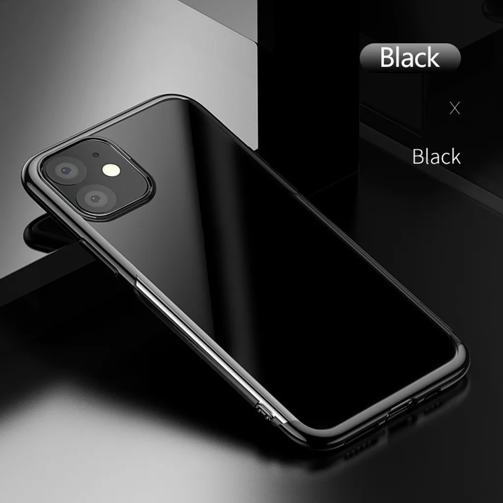 Для iPhone 11 чехол Ультратонкий Прозрачный мягкий ТПУ покрытие амортизация противоударный бампер прозрачный силиконовый чехол для телефона чехол
