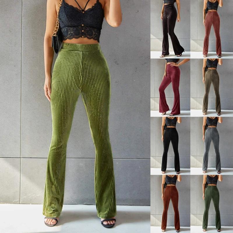 Women Sweatpants Flared Leg Womens Sweatpants Flares High Elastic