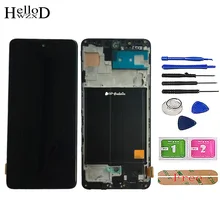 

6.5" For Samsung Galaxy A51 LCD A515F A515F/DS A515FD LCD Display Touch Screen Digitizer Panel Assembly Frame Tools