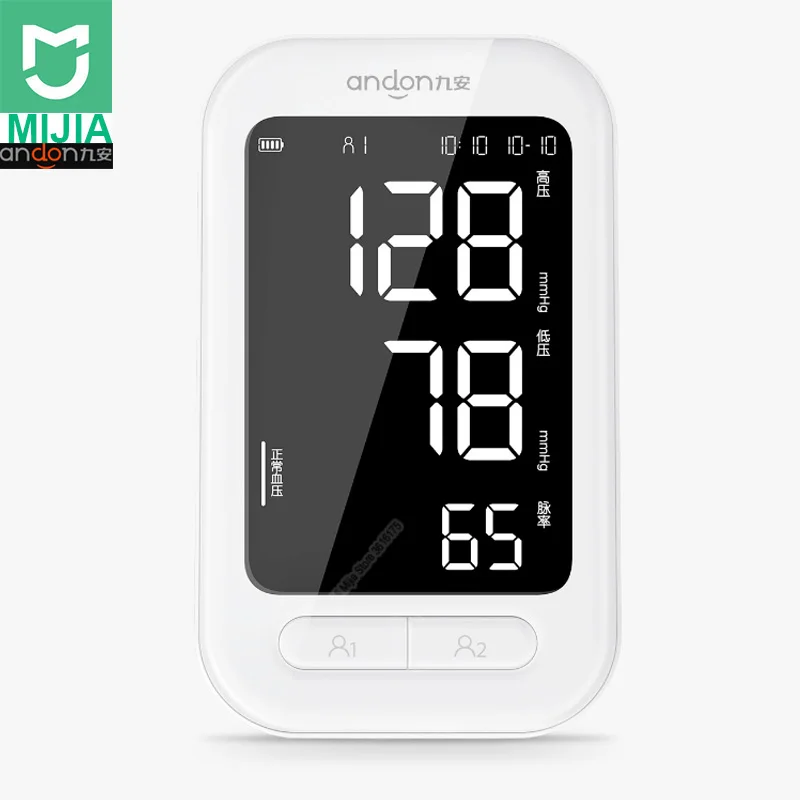 

Xiaomi Smart Andon Automatic Digital Blood Pressure Heart Rate Monitor Portable Pulsometer Work with Mi Home App