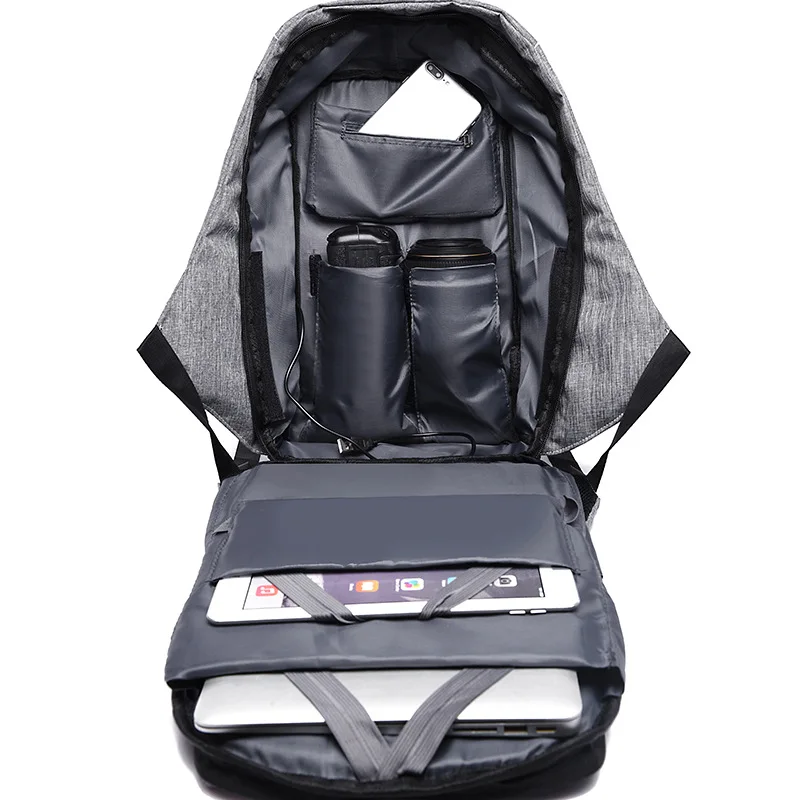 Рюкзак с защитой от кражи, рюкзак для путешествий, mochila, рюкзак большой емкости, USB, мужской рюкзак для ноутбука, школьные сумки для колледжа, mochila Anti roubo