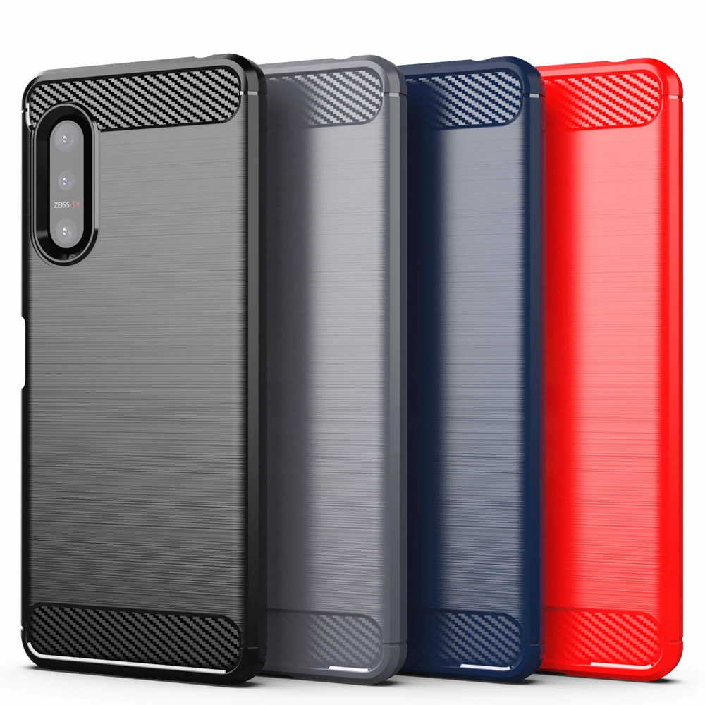 

For Sony Xperia 5 II Case for Sony Xperia 1 10 II XZ5 XZ4 XZ3 XZ2 XZ1 Compact Cover Shell Funda Coque Capa Silicone Phone Case