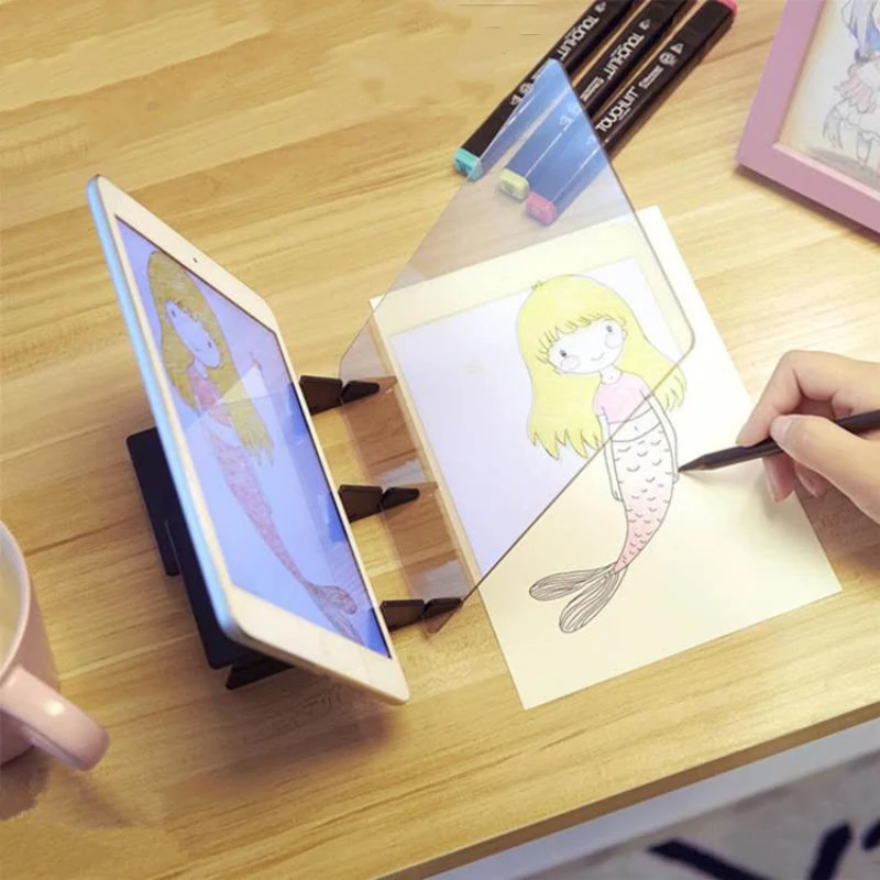 

Painting Copy Board Kid Art Drawing Panel Tracing Board Copy Pad Crafts Portable Zero-based Painting Mould Anime Sketch Tool