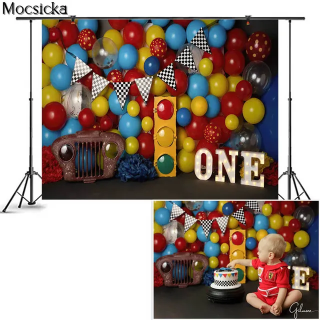 Birthday Photography Backdrop 1st Baby Shower Cake Smash Photo Background Children Newborn Interiors Decor Prop Studio Photocall TW-1240