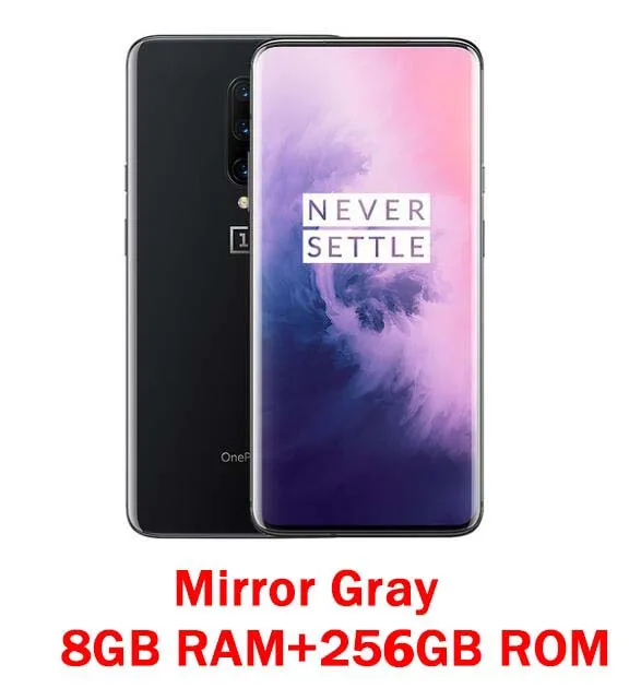 Мобильный телефон Oneplus 7 Pro с глобальной прошивкой, 6,67 дюймов, 4000 мАч, Android 9, Snapdragon 855, 6 ГБ ОЗУ, 128 Гб ПЗУ, смартфон - Цвет: 8G 256G black