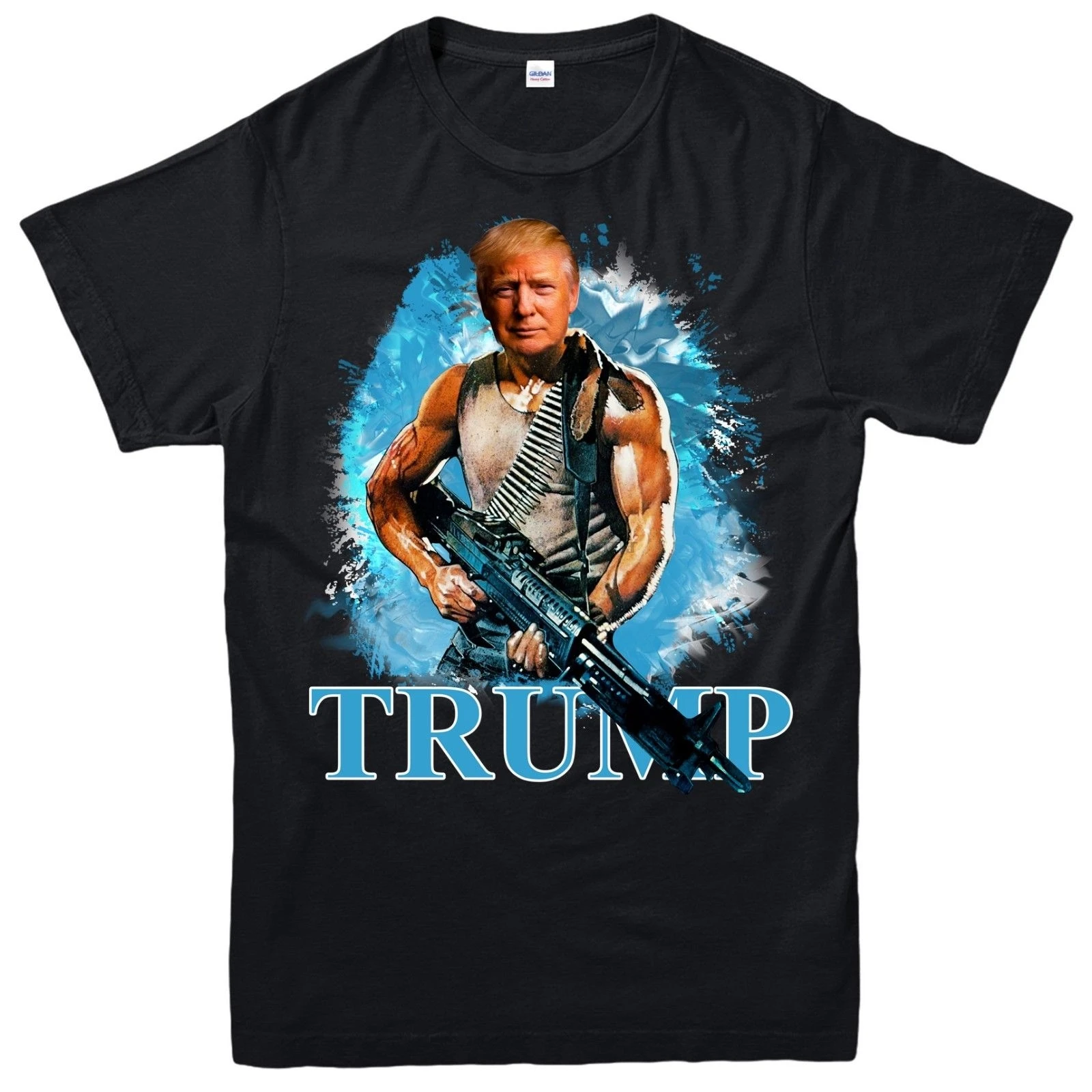 

DONALD TRUMP T SHIRT RAMBO PUN USA AMERICAN PRESIDENT UNISEX ADULT KIDS TEE TOP Casual Plus T-Shirts Style Tops Tee Size S-3Xl