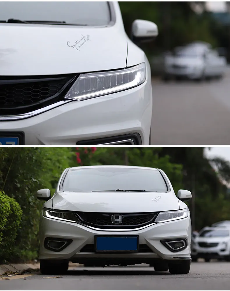 Автомобильные фары комбинации для Honda jade 13-19 фар сборки четырьмя дверцами изменение Xenon светодиодный фары светодиодный Улучшенный