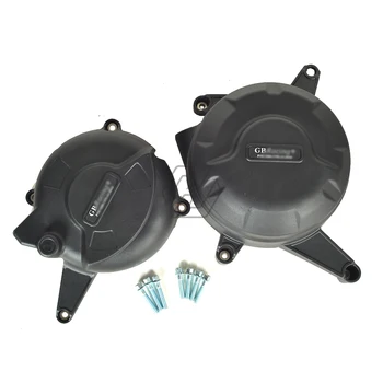 

Black Motorcycles Secondary Engine Protection Cover Set Case for GB Racing for DUCATI 899 2014-2015