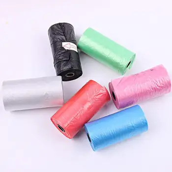 

DishyKooker 20pcs/Roll Pet Dog Poop Bags Puppy Waste Poo Pick Up Clean Bag Random Color