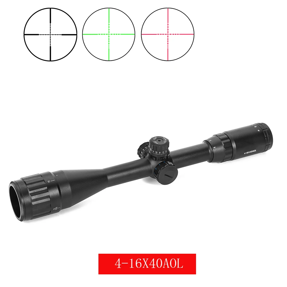 Охотничий прицел Tratical 4-16X40AOL блокировка, сброс Mil-dot RGB подсветка Сетка прицел Коллиматорный прицел