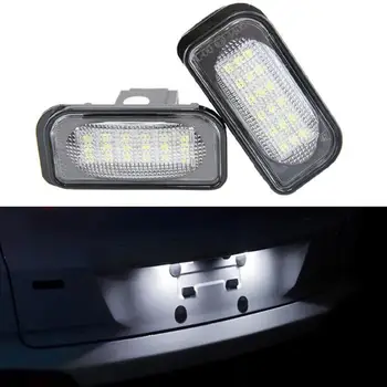 

2Pcs 18SMD LED License Plate Lights for Mercedes Benz C-Class W203 Sedan SL-Class R230 CLK-Class W209 C209 A209