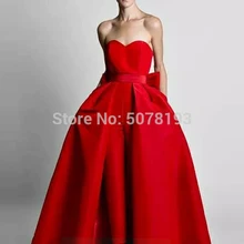 Красные милые натуральные атласные брюки/вечернее платье/платья пояс и бант