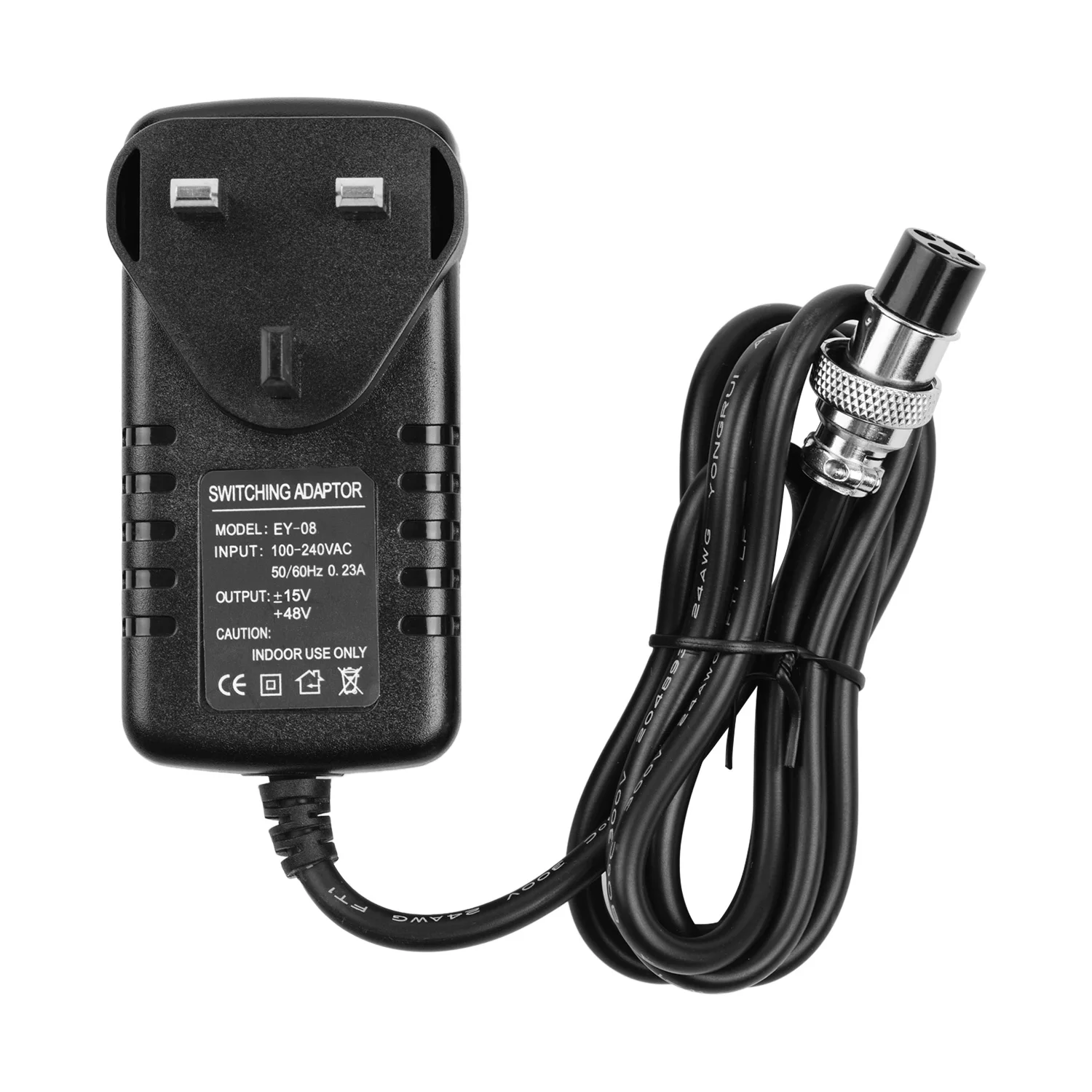 

Mixing Console Mixer Power Supply AC Adapter 15V 230mA Universal 4-Pin Round Connector for 16 Channels Music Accessories