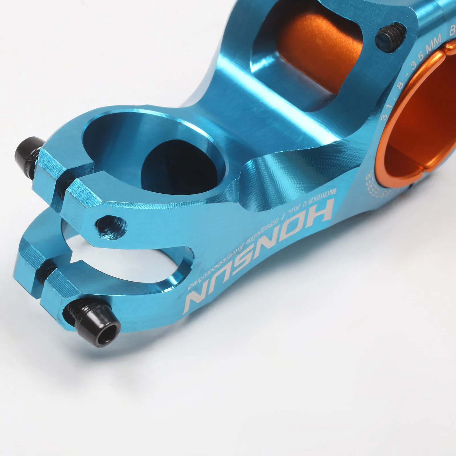 Rainbow Color Bicycle Handle Stem 35mm 31.8mm Aluminium Front 28.6mm MTB Mountain Road Bicycle Bicycle Stem AM/XC -17degrees 