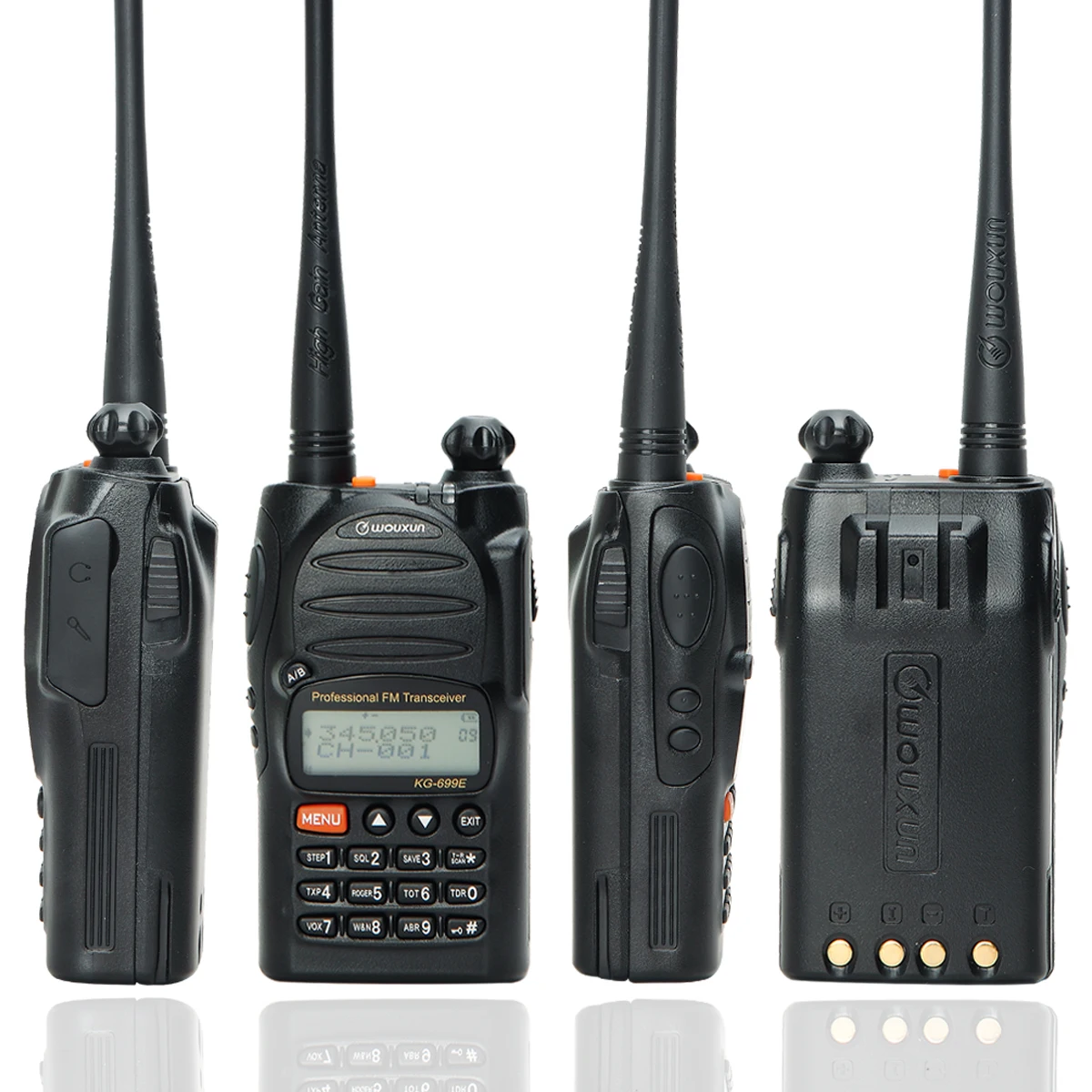 Wouxun KG-699E 300-350 МГц IP55 Водонепроницаемый DTMF 5 Вт 1700 мАч аккумулятор любительский ветчина портативный приемопередатчик двухстороннее Радио рация